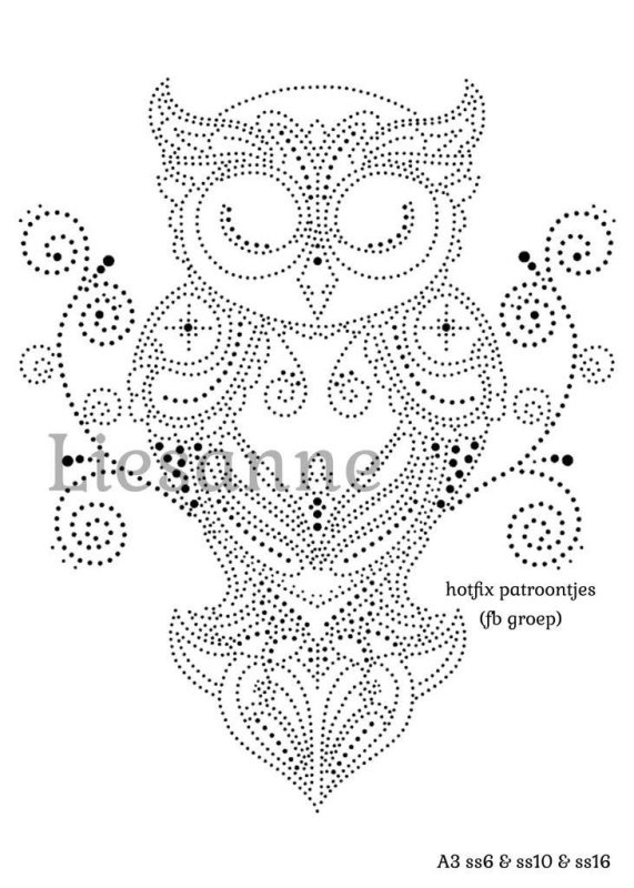 Точечная роспись контурами схемы