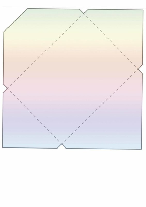 Развертка бумажного конверта