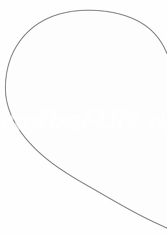 Сердечко шаблон