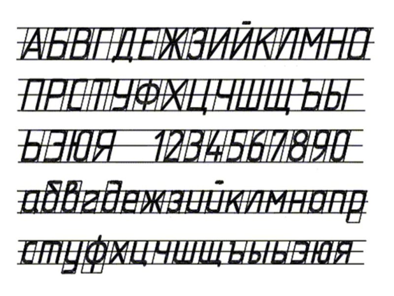 Шрифт для чертежей