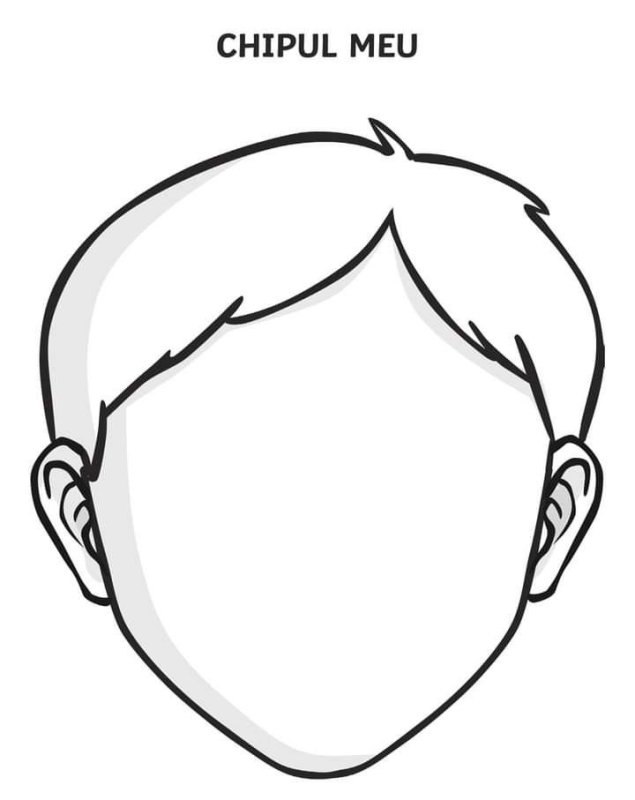 Лицо ребенка раскраска для детей