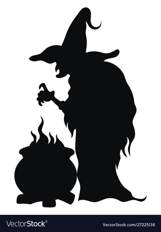 Силуэты двух ведьм