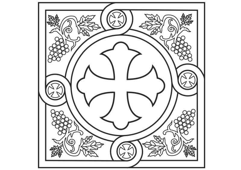 Крест православный орнамент Византия