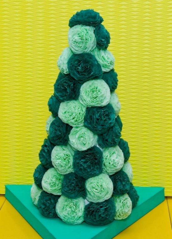 Елочка из салфеток