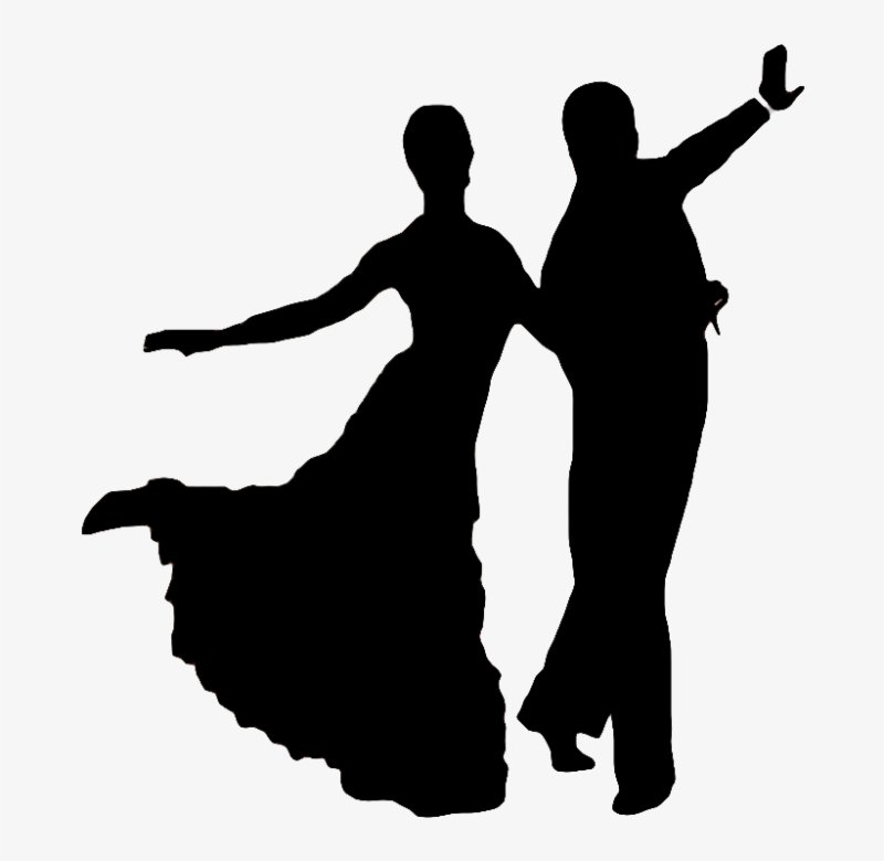 Бальные танцы силуэт