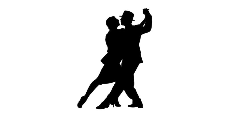 Бальные танцы силуэт