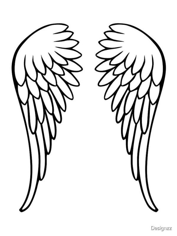 Крылья ангела рисунок