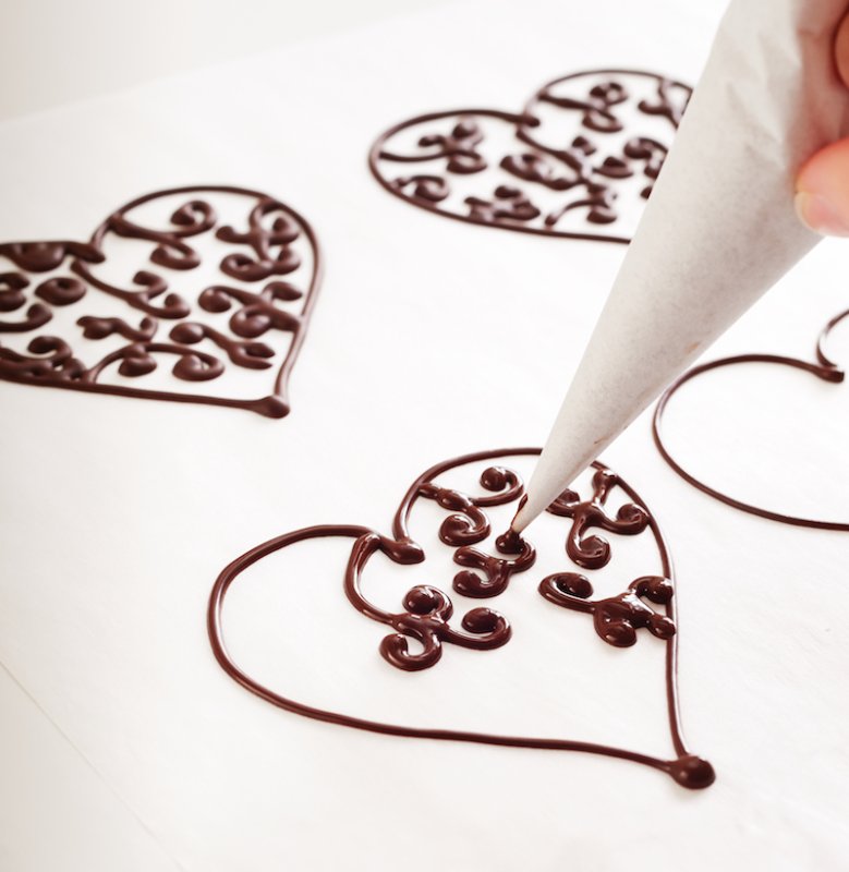 Узоры из шоколада