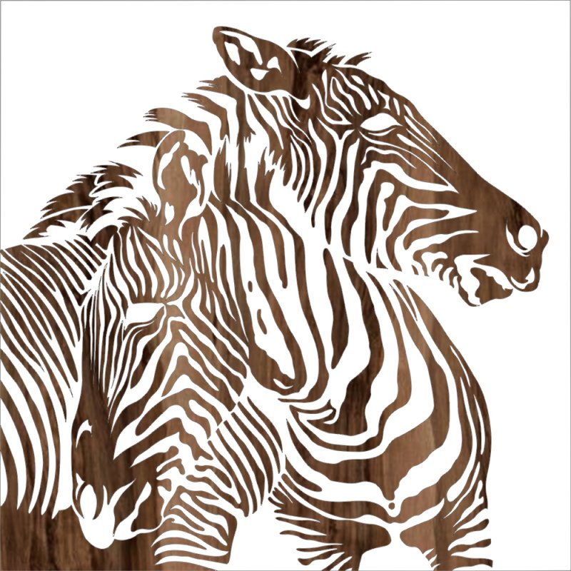 Трафарет Зебра