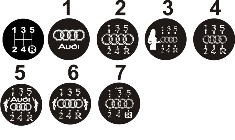 Наклейка на ручку КПП