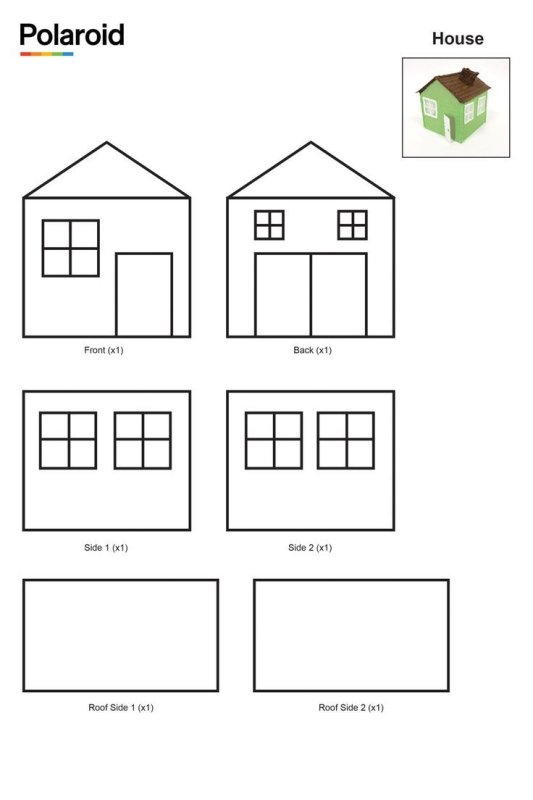 Трафареты для 3д ручки домик