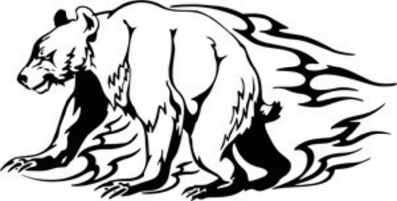 Трафареты медведя для травления