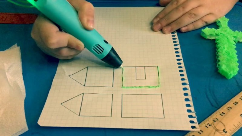 Объемные домики 3д ручкой