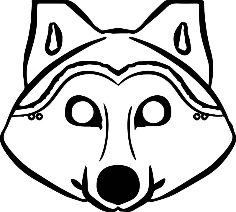 Морда волка для маски