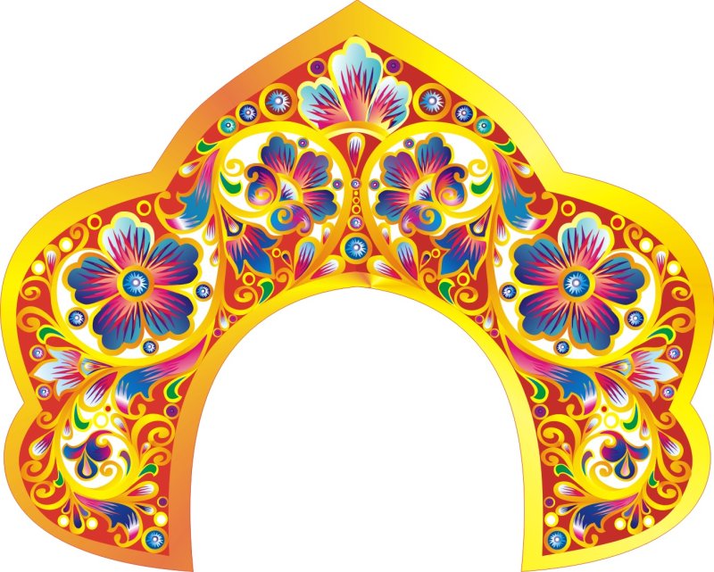 Кокошник шаблон