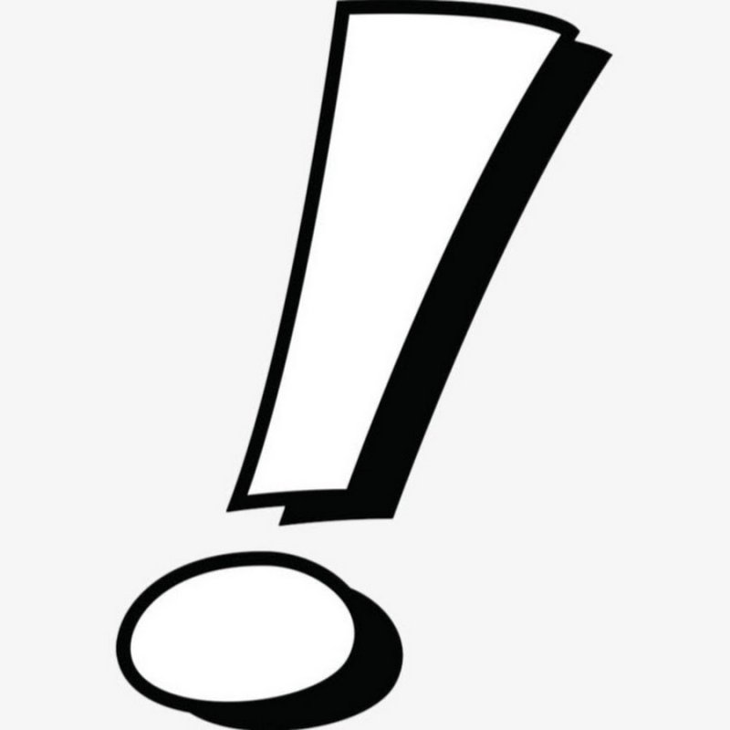 Трафарет знак восклицания