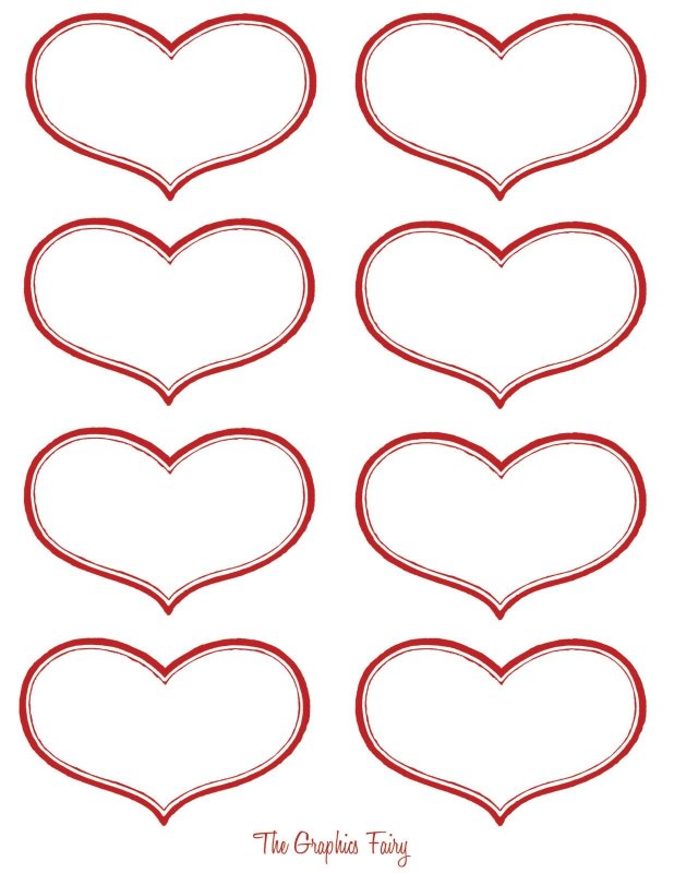 Сердце шаблон