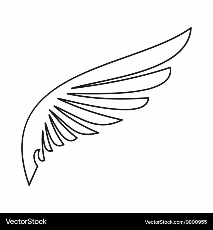 Крылья снитча трафарет