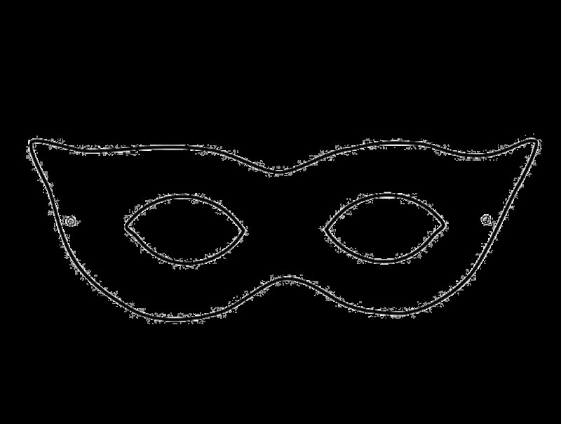 Трафареты карнавальных масок для лица
