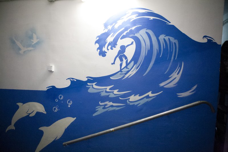 Роспись стен по трафарету