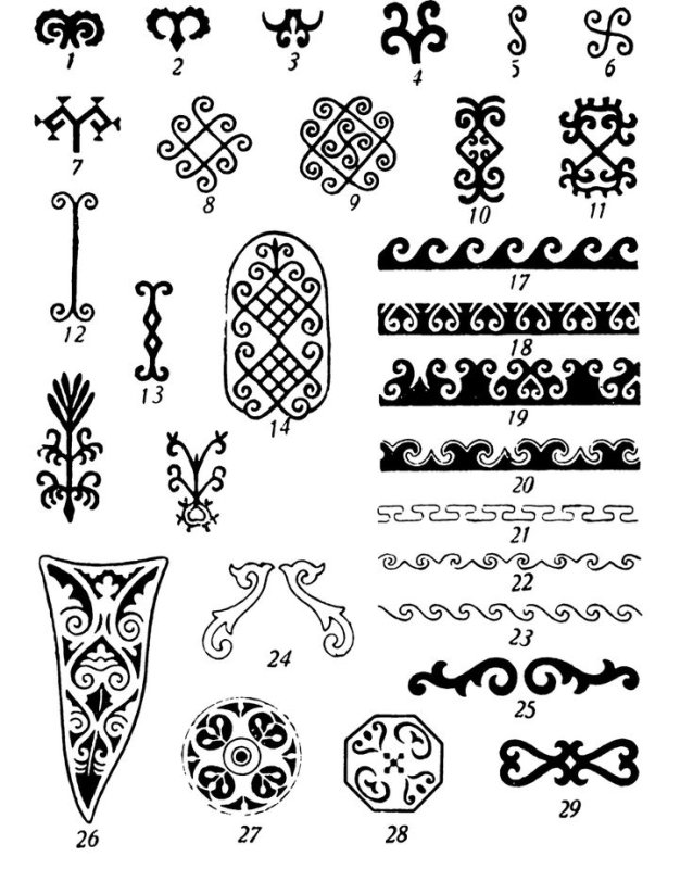 Башкирский узор Кускар