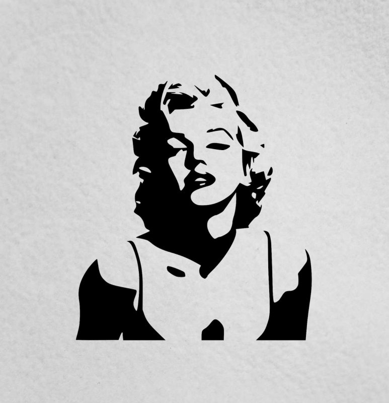 Силуэт Мэрилин Монро
