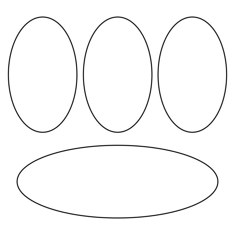 Овальный шаблон