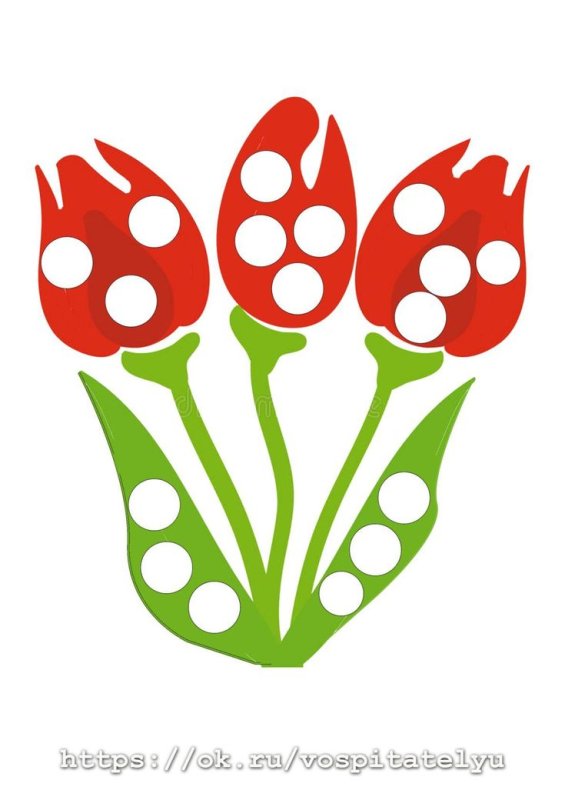 Пластилиновые заплатки Подснежник