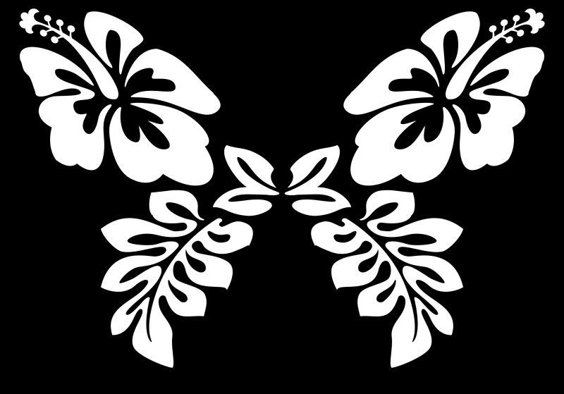 Трафарет бабочки для вырезания