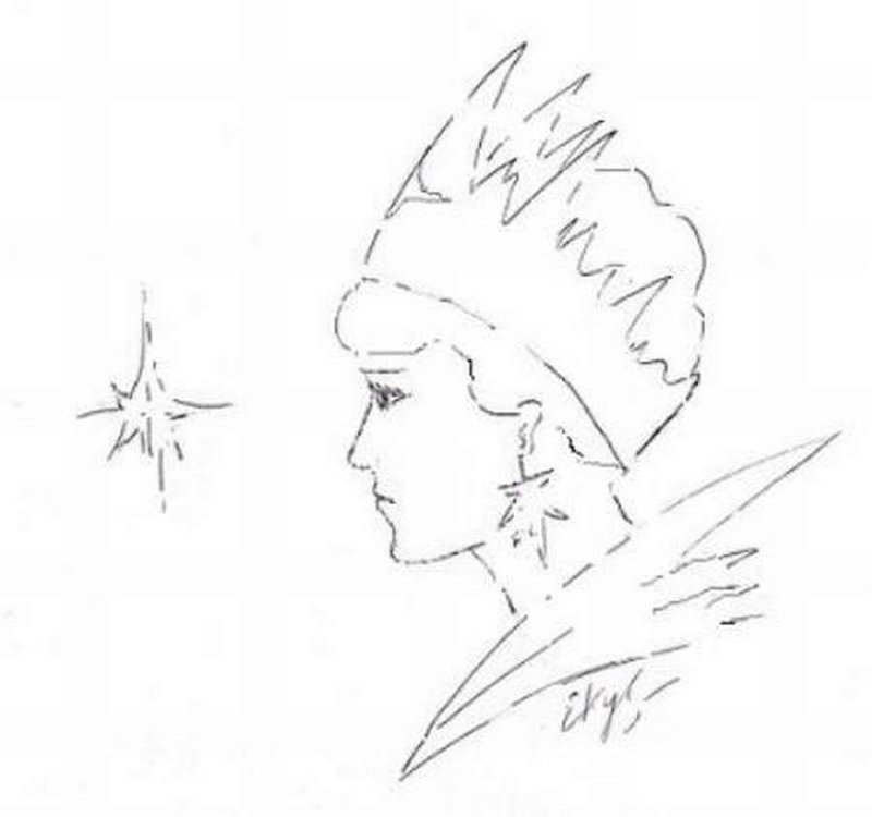 Лицо снежной королевы для вырезания