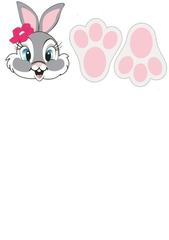 Зайка мордочка и лапки