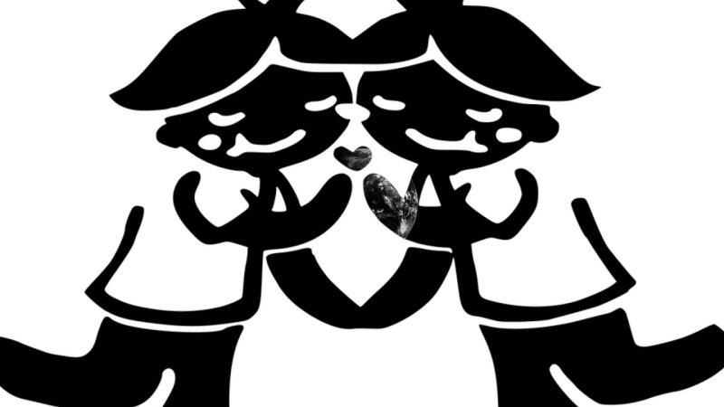 Трафарет Близнецы