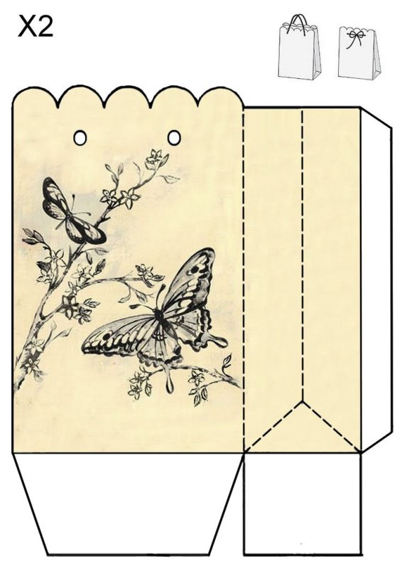 Развертка подарочной коробки