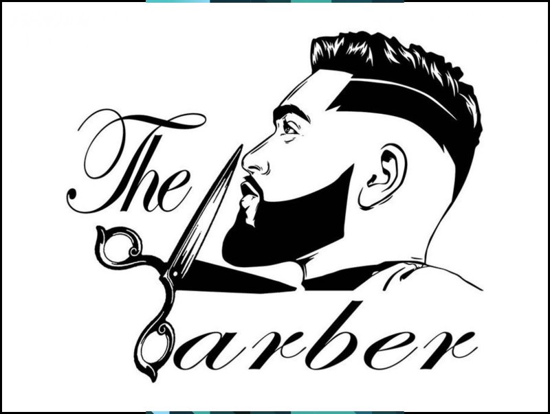 Логотип мужской парикмахерской