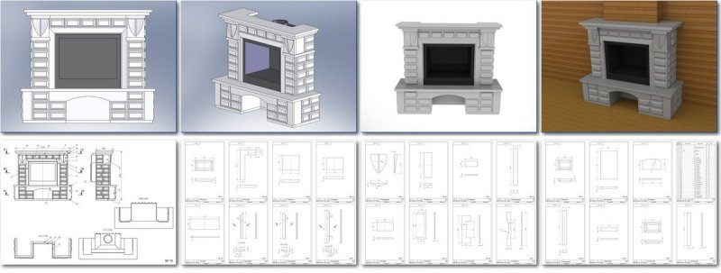 Камин из картона
