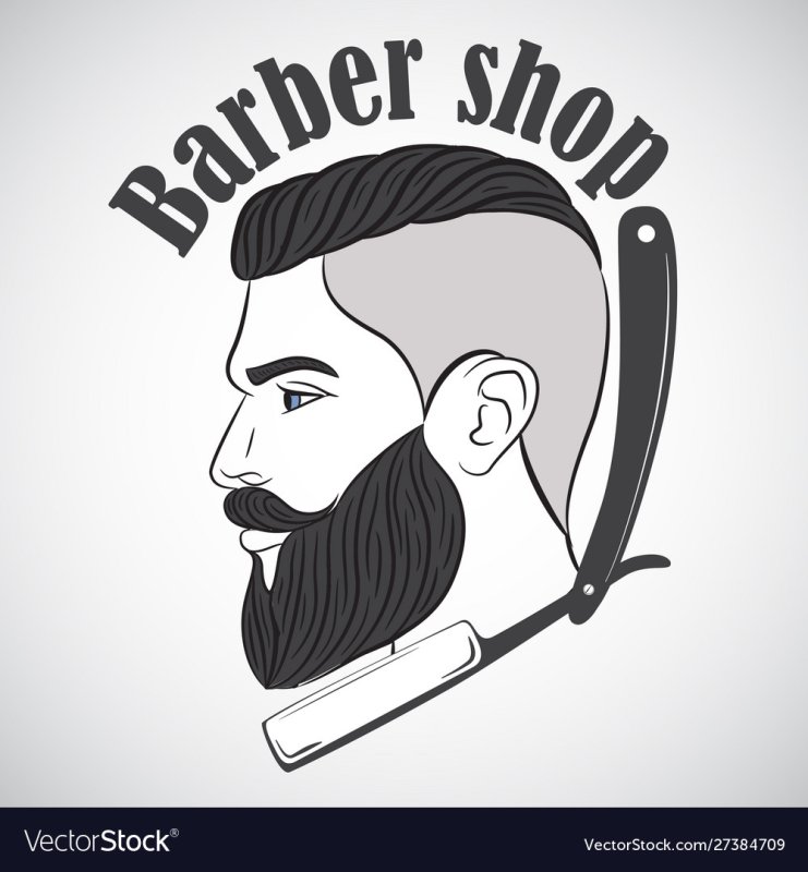 Логотип мужской парикмахерской