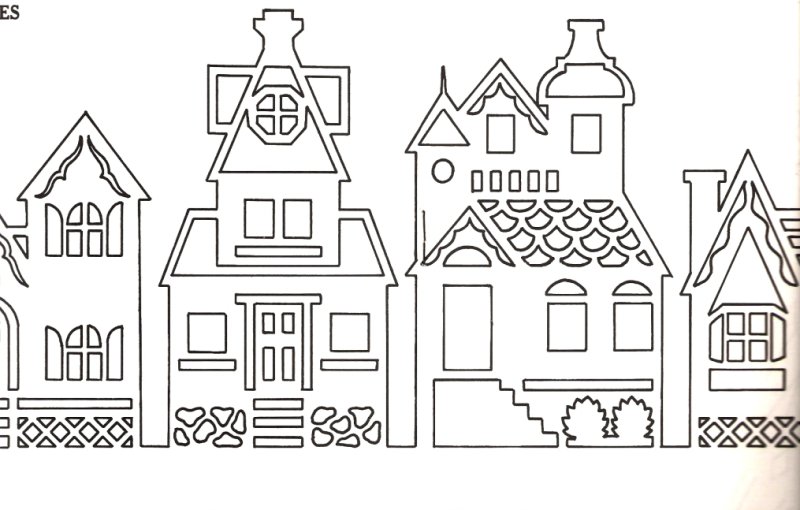 Вытынанка домик