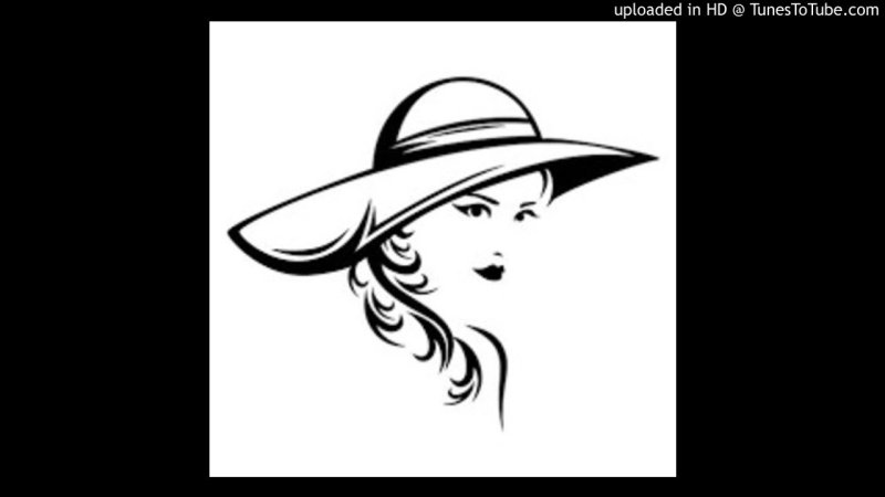 Очертание девушек в шляпе