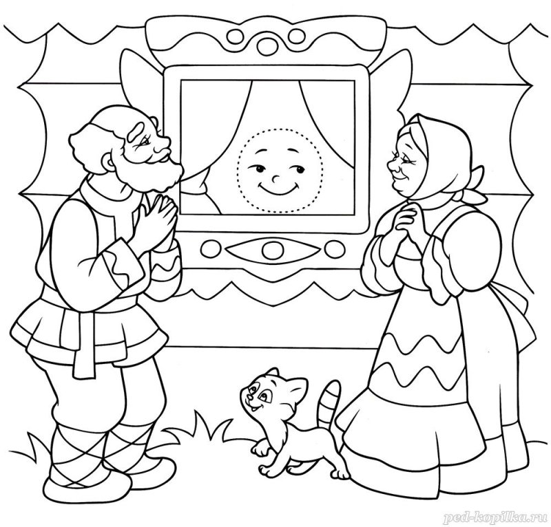 Раскраска "Колобок"