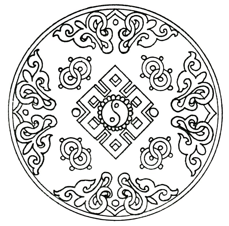 Бурятский орнамент дугуй хээ