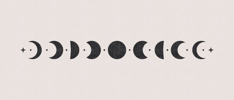 Циклы Луны вектор