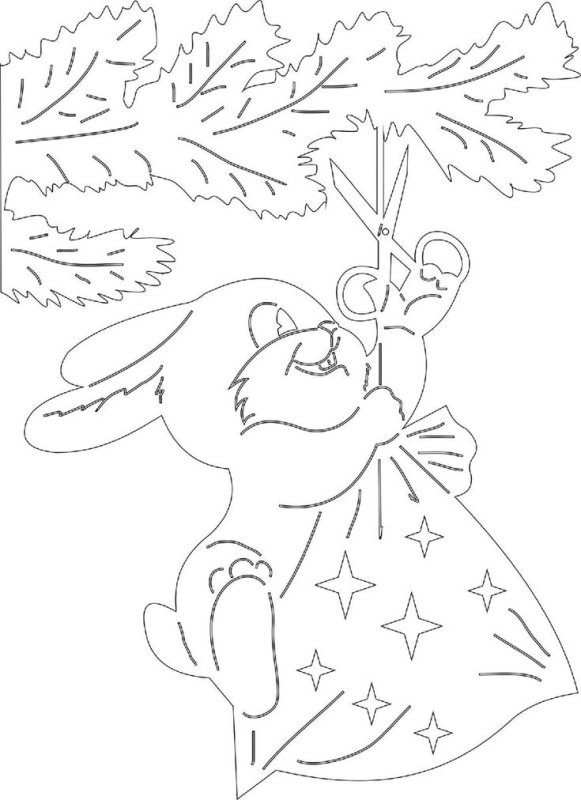 Новогодние вырезать