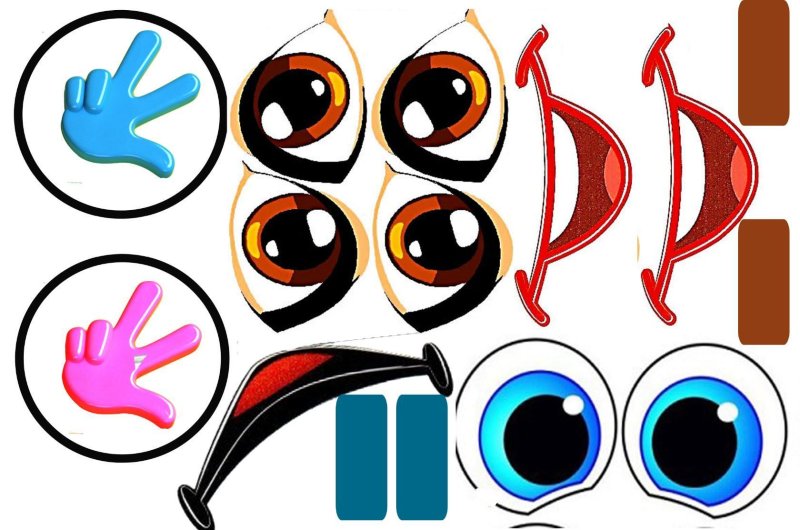 Веселые глазки для поделок