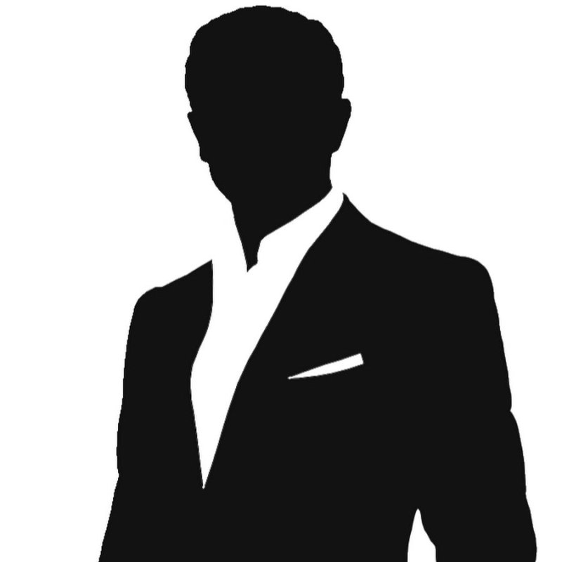 Силуэт мужчины в пиджаке