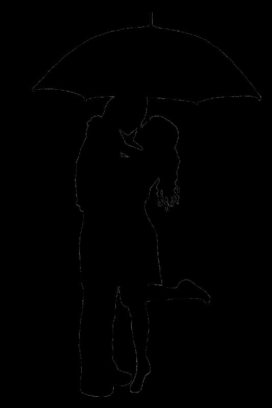 Силуэты влюбленных