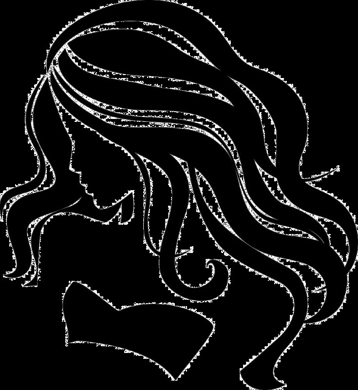 Силуэт женской головы