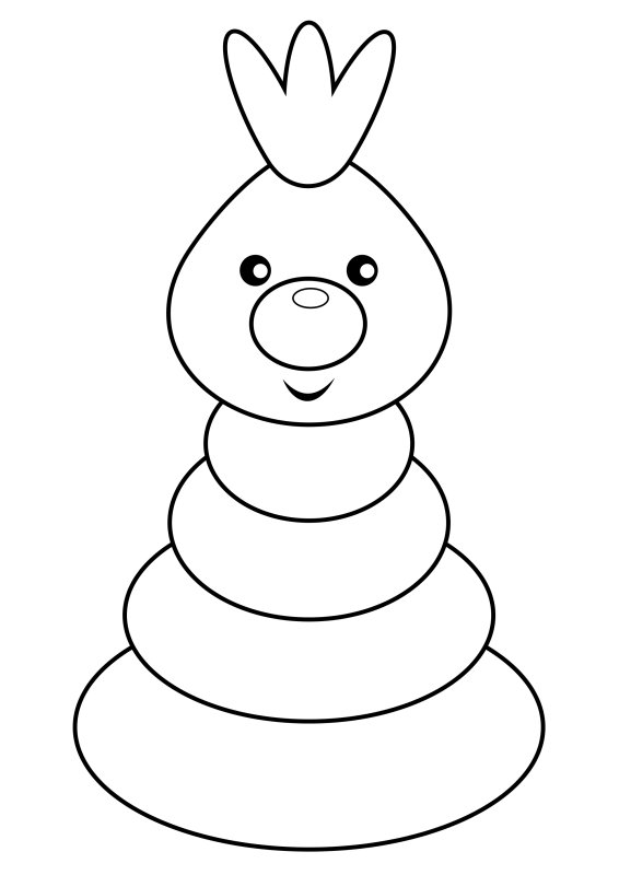 Раскраска для малышей. Игрушки