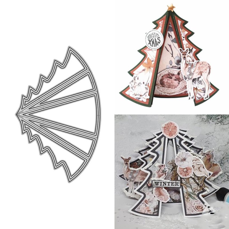 Открытка складная трафарет