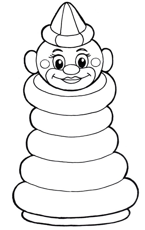 Пирамидка раскраска