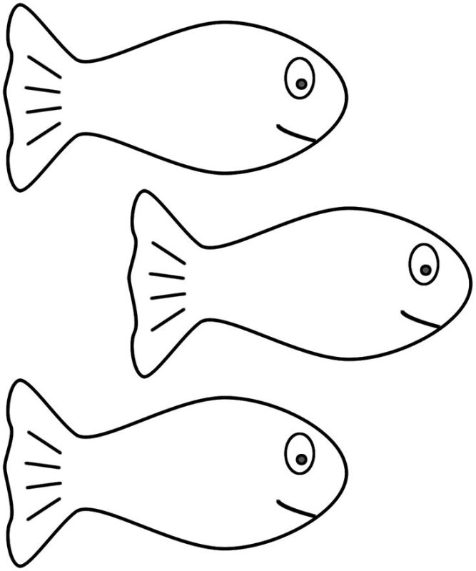 Трафарет "рыбки"